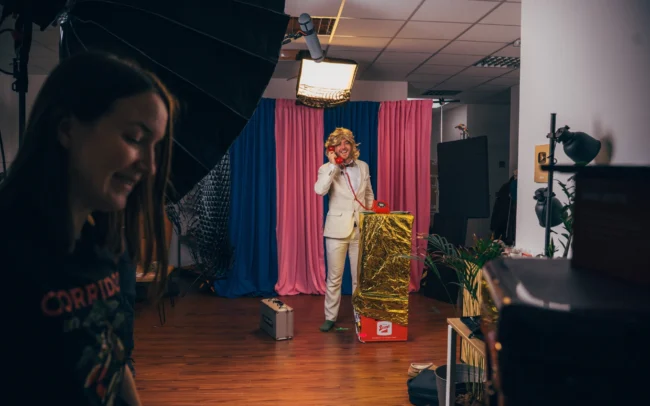 Gameshow Set-Bau für eine Austrian Kiwi Videoproduktion