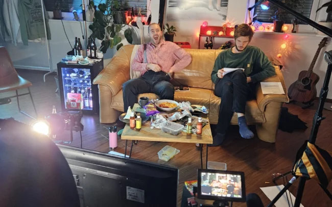 Behind-The-Scenes bei einem Videodreh für Austrian Kiwi